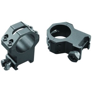 Weaver 48363 Four Hole Rings 1 In Extra Extra High Matte Black Aluminum