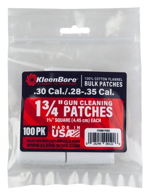 KleenBore Cotton Patch .28-.35 Caliber 75 Pack