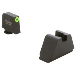 AmeriGlo GL-695 Optic Comp Sight Set Glock G1-5 Green Tritium Lumigreen