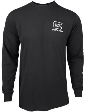 Glock AP96103 Perfection Long Sleeve Tee Black 3XL Pre-Shrunk Cotton