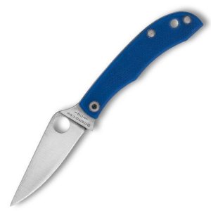 Spyderco C137GBLP Honeybee Blue G-10 Knife