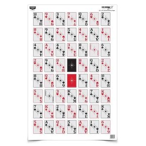 Birchwood Casey EZE-Scorer 52-Card Shoot-Up Paper Target 23" x 35" 100 Pack