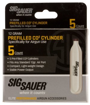 Sig Sauer Airguns AC125 CO2 Cylinders 12g 5 Pack