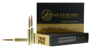 Weatherby Select Plus 7mm PRC 175gr Berger Elite Hunter Ammo