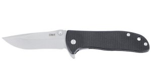 CRKT Drifter 6450D2C Folding Knife 2.88in Silver Blade Black Handle