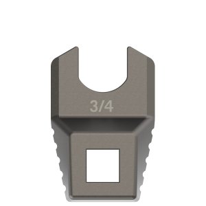 Real Avid Master-Fit 3/4in Muzzle Device Wrench, Titanium Coated Stainless Steel, AR-15 Compatible