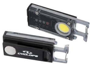 Cyclops Flash Clip 300 Lumens LED Black Keychain Opener
