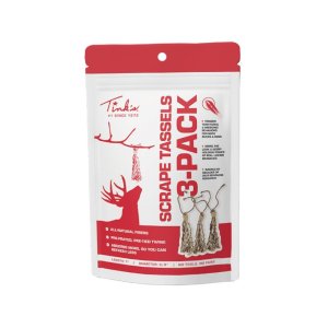 Tinks W5848 Scrape Tassels 3-Pack w/6ft Rope & 4oz Starter/Finisher