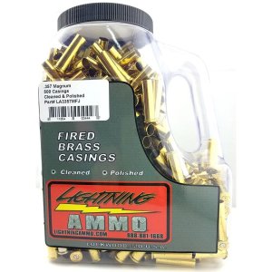 Lightning Ammo LA-3357MFJ .357 Mag 500ct Cleaned Brass Jug