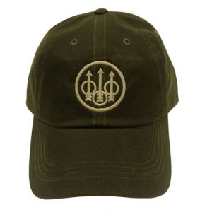 Beretta BC092025330706 Waxed Cotton Hat Olive Green Water-Resistant