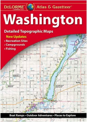 DELORME WASHINGTON Topographic Maps & Gazetteer, Trails & POI