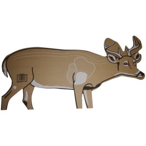 Cardboard Deer Target 748252162120, 25 Pack, 17"x42", Vitals Display