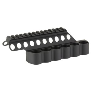 Mesa Tactical 94210 SureShell 6-Shell Side Saddle 5.5" Rail 12 Gauge Black