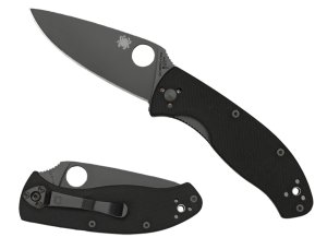 Spyderco Tenacious C122GBBKPS 260 G-10 Black PS 3.39 In