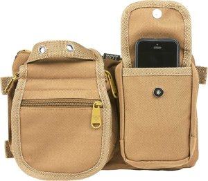 Bulldog BDT403T Deluxe Satchel Go Bag / Waist Pack - Tan
