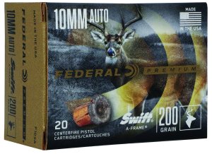 Federal P10SA 10mm Auto 200gr JHP 5in Nickel-Plated 20 Rounds
