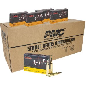 PMC X-TAC 5.56 NATO Rifle Ammo, 62 Grain LAP, 1000rd Case