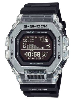 GSHOCK G-GLIDE GBX-100S-1CR Digital Blackout Tide Graph