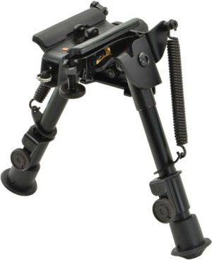 Aimtech AFA-10855 Bipod 6-9 In Black Heavy Duty Lever Locking Pivot