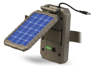 GSM Outdoors Sol-Pak 12V Solar Panel 1000mAh Li-ion Gray