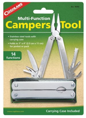 COGHLAN'S Multi-Function Campers Tool Stainless Steel, Folds to 4 In