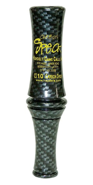 Haydel's CS10 Carbon Speck Goose Call Single Reed Black Carbon Fiber