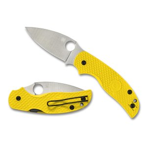 Spyderco C123PYL Sage 5 LW Salt Alzheimer's Knife