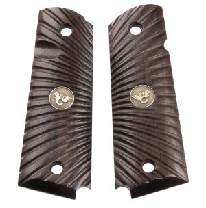 Wilson Combat 351MFS Side Panel Grips Full Size Starburst Cocobolo Natural