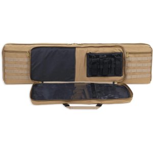 Bulldog BDT40-43T Tactical Rifle Bag, 43" Tan, Padded, 3 Pockets