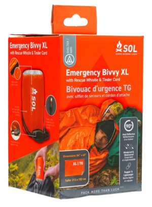 Adventure Medical Kits 01401144 SOL Bivvy XL Waterproof Windproof Orange