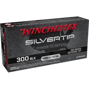 Winchester Ammo W300ST Silvertip 300 Blackout 150 gr Defense Tip 20 Per Box/ 10 Cs
