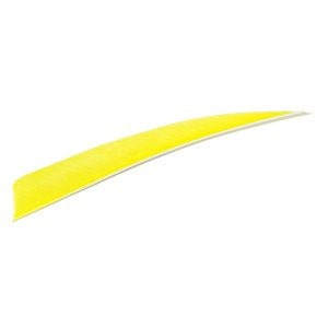 Trueflight 1613 Shield Cut Feathers Chartreuse 4 In LW 100 Pack