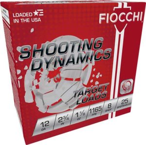Fiocchi 12GA 2.75" #8 1-1/8oz 1165FPS Shotgun Ammo