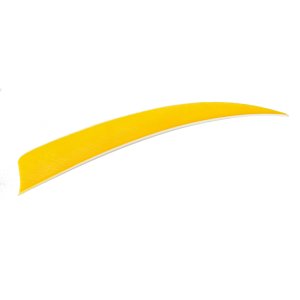 Trueflight 1604 Shield Cut Feathers Yellow 4 In LW 100 Pack