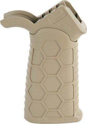 Hexmag HXATGFDE Flat Dark Earth Signature Pattern Grip Fits AR-15