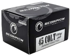 Scorpion 45C250JHP S20 45 LC 250Gr JHP 20Rd Premium Ammo