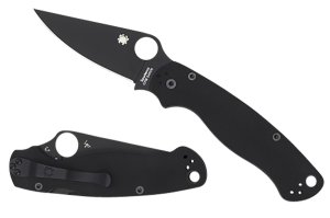SPYDERCO Para Military 2 G-10 Black Blade Knife (C81GPBK2)