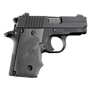 Hogue 38002 Overmolded Rubber Grip Slate Grey Finger Grooves