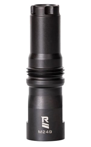 Rugged MD001 M249 Muzzle Device Black 9/16x24 LH Dual Taper Locking