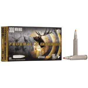 Federal Premium P300WTT2 300 Win Mag 165 Grain Trophy Bonded Tip 20 Rounds