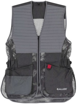 Allen Company 7910 Competitor Shooting Vest Med/Lrg Grey Burlap