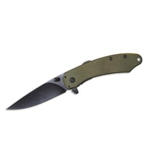 ABKT Elite Ember Folding Knife 2-3/4 Drop Point Blade Green