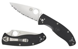 Spyderco C122PBK Tenacious Black FRN 3.5" SL-PL Knife