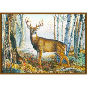 WHITETAIL 762990003514 Custom Printed Rug, 100% Nylon, 37" x 52"