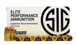 Sig Sauer E45AP1-50 V-Crown 45 Auto 230GR JHP 50 Rounds Box