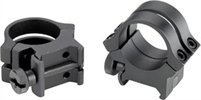Weaver 49047 Quad Lock Detachable Rings 1 In High Matte Black Aluminum