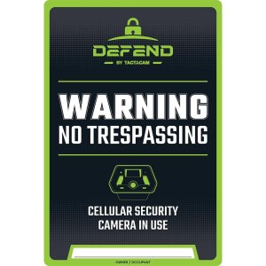 Tactacam Defend No Tresspassing Sign 3/ct