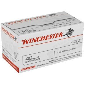 Winchester Ammo USA45AVP USA Target 45 ACP 230 gr Full Metal Jacket (FMJ) 100 Per Box/ 5 Cs