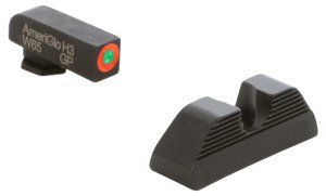 AmeriGlo GL351 Protector Sight Set Glock Green Tritium Orange Outline