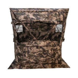 Bog-Pod 1134435 Prevail Hub Blind, Mossy Oak Terra Pattern, 600D UV-Protected Polyester, StealthZip & StealthTrac Features